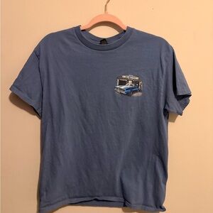 Gildan Blue Short Sleeve Tee with Graphic